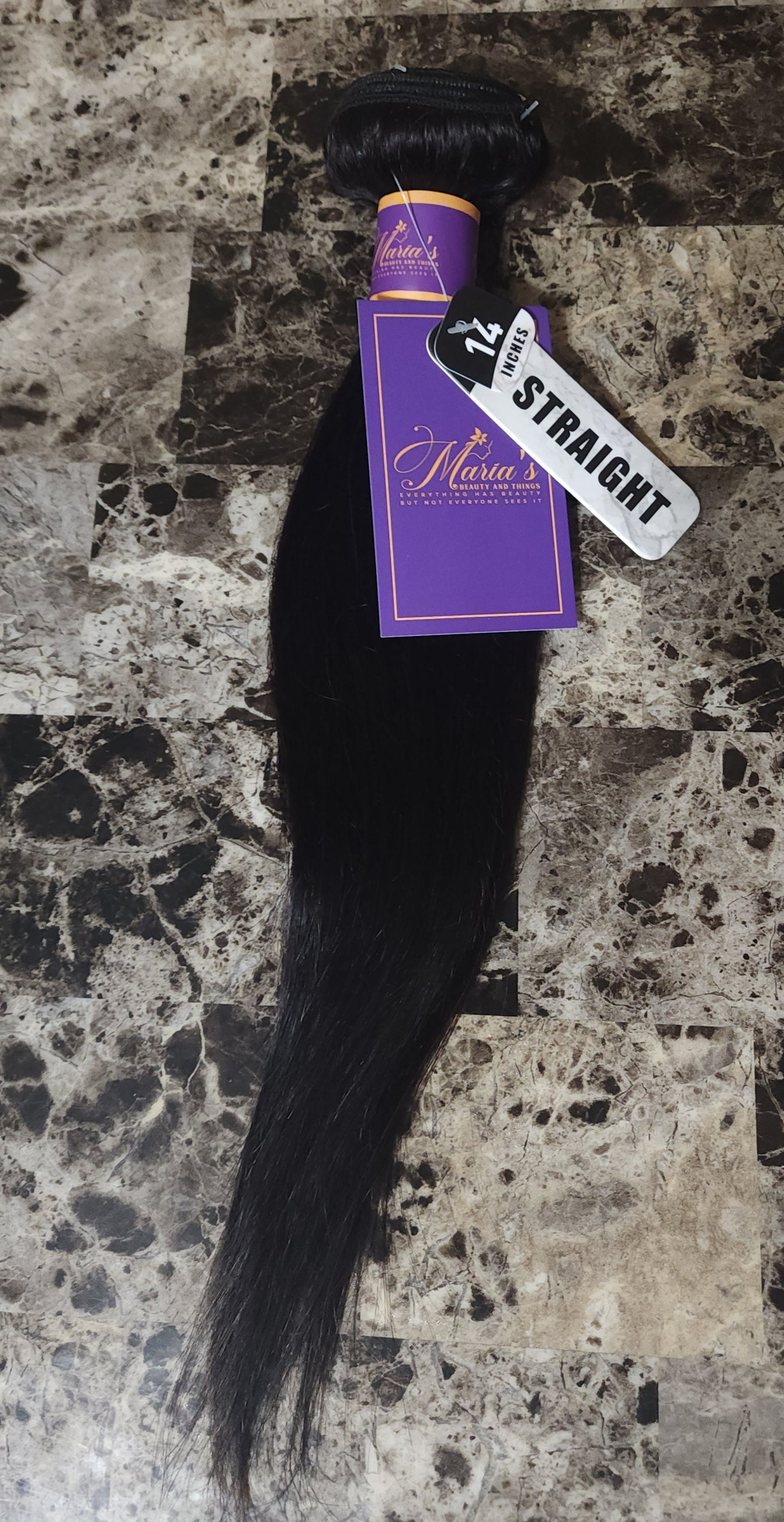 Virgin human hair bundles