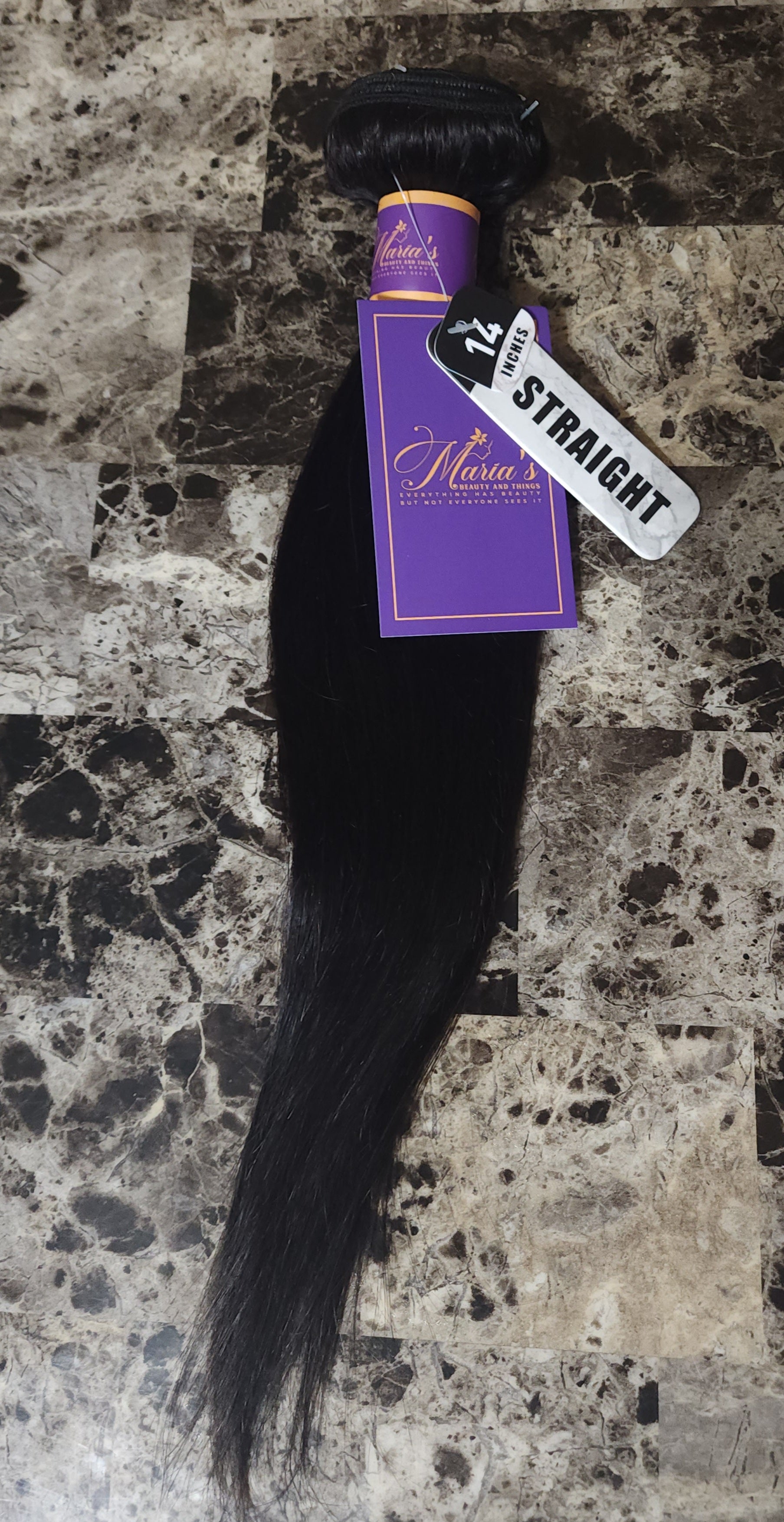 Virgin human hair bundles