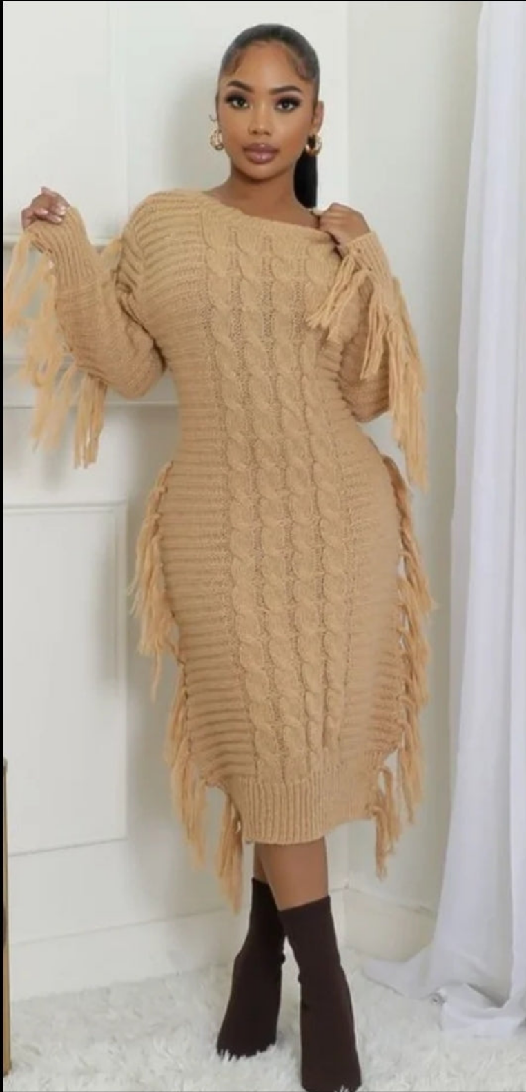 Fringe Detail Dress
