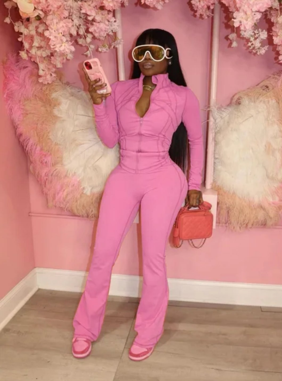 Wide leg legging set