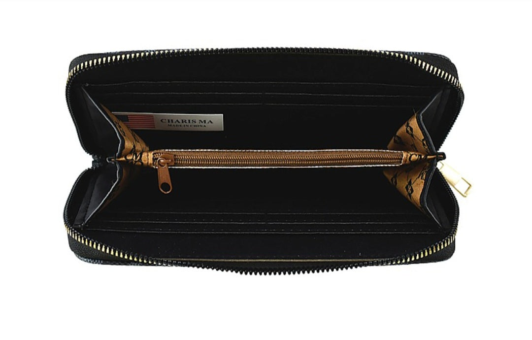 Monogram clutch wallet