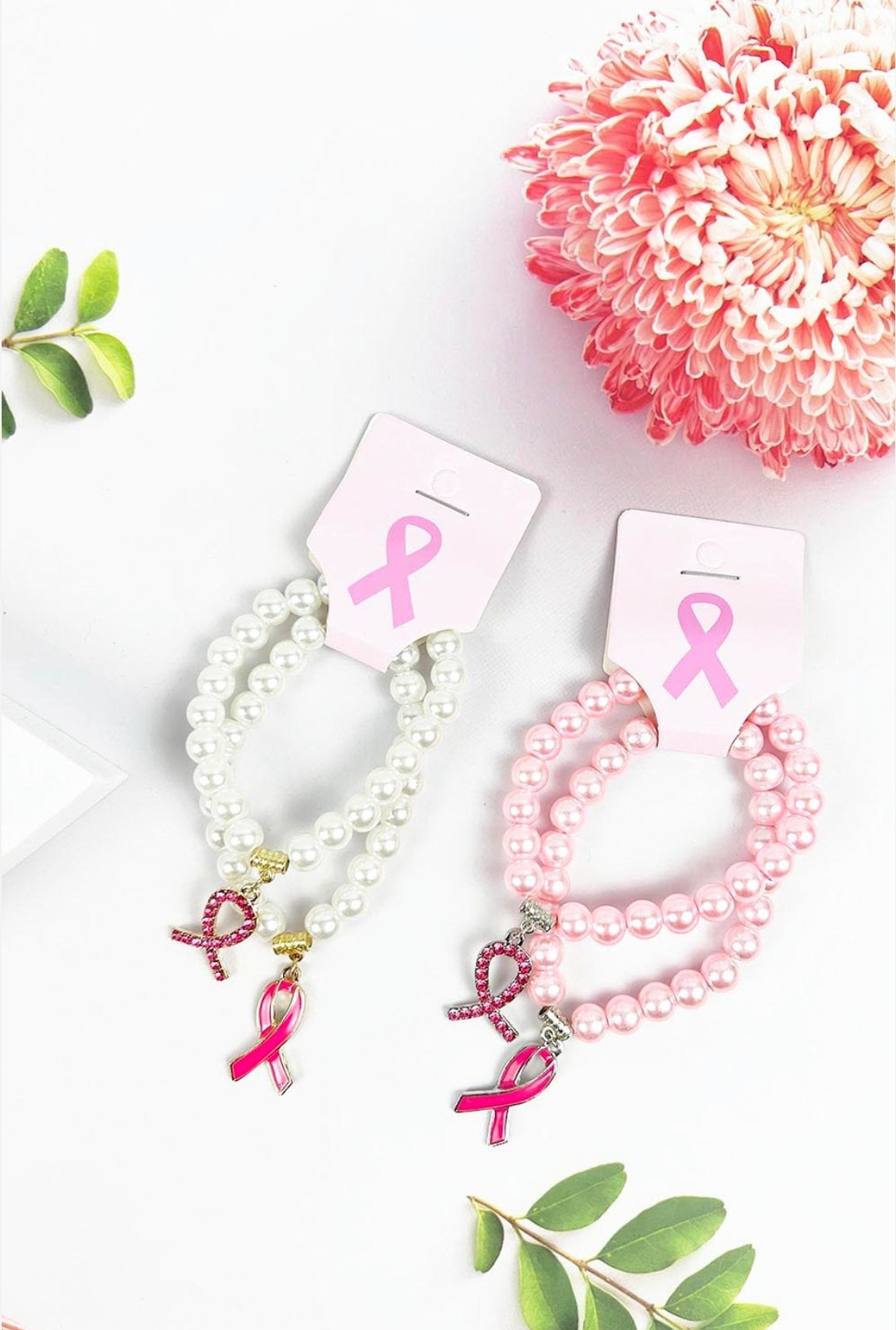 Breast cancer support jewelry