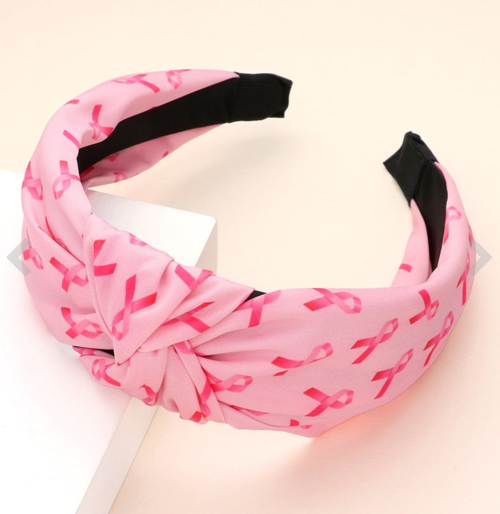 Pink Ribbon Headband