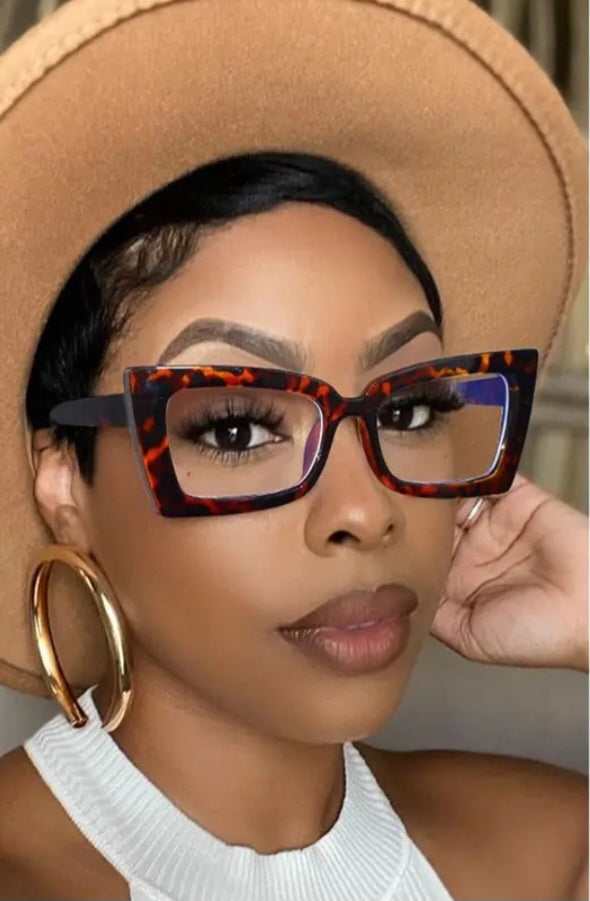 Square cat eye glasses