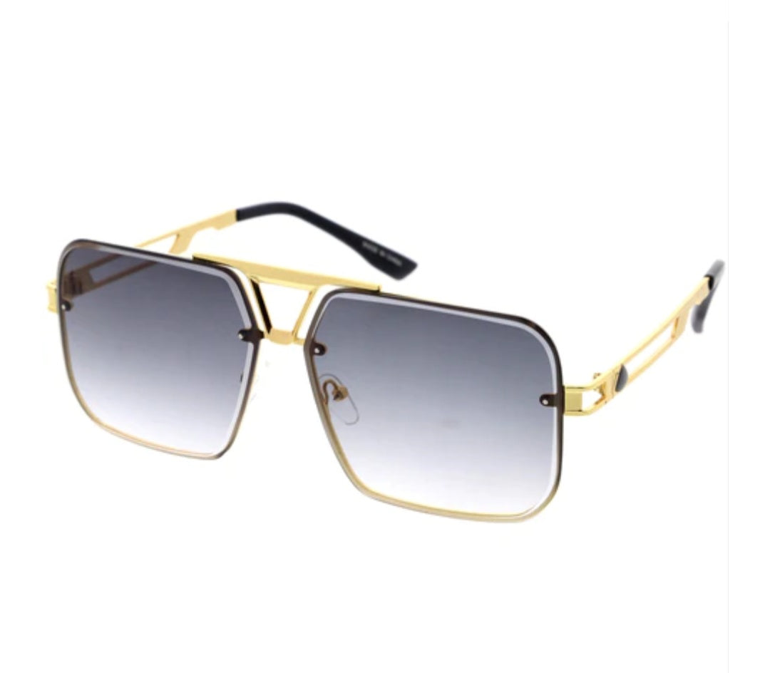 Square pilot sunglasses