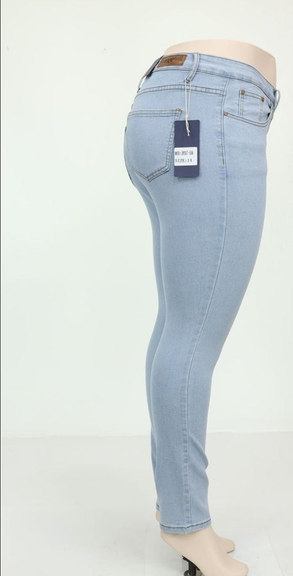 Plus size stretch jeans