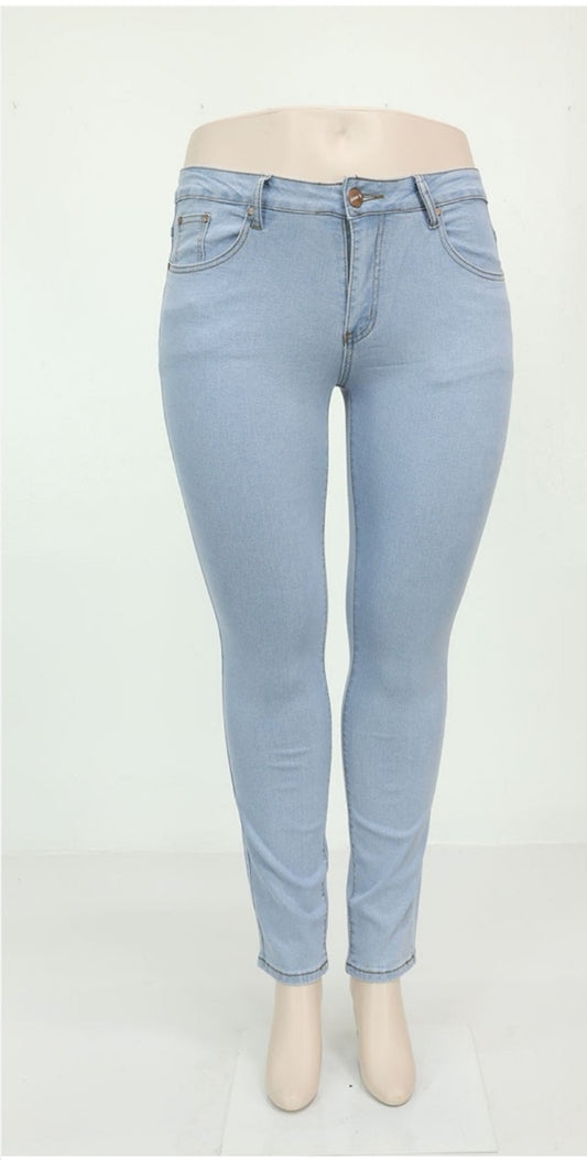 Plus size stretch jeans