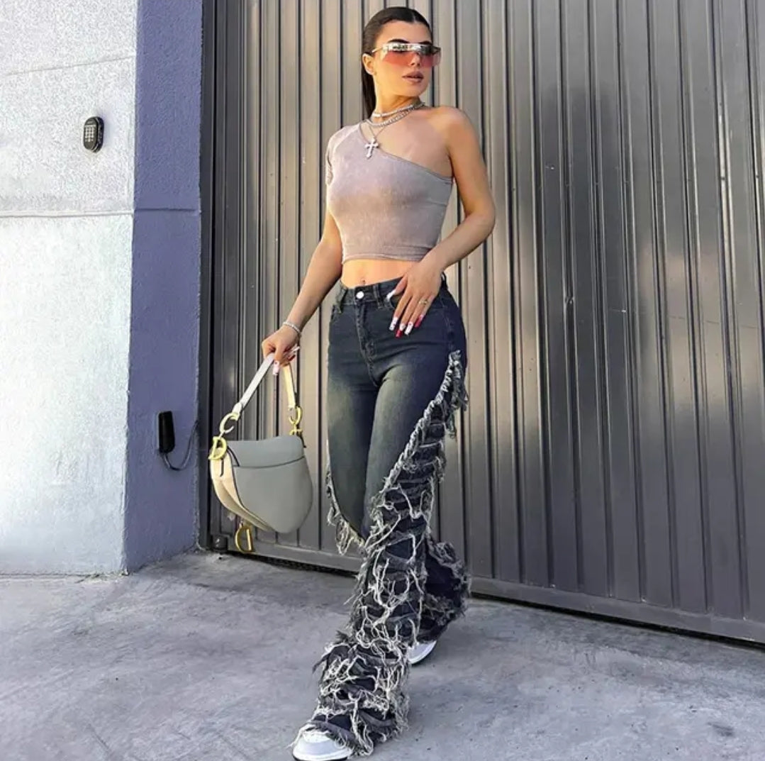 Tassel hem jeans