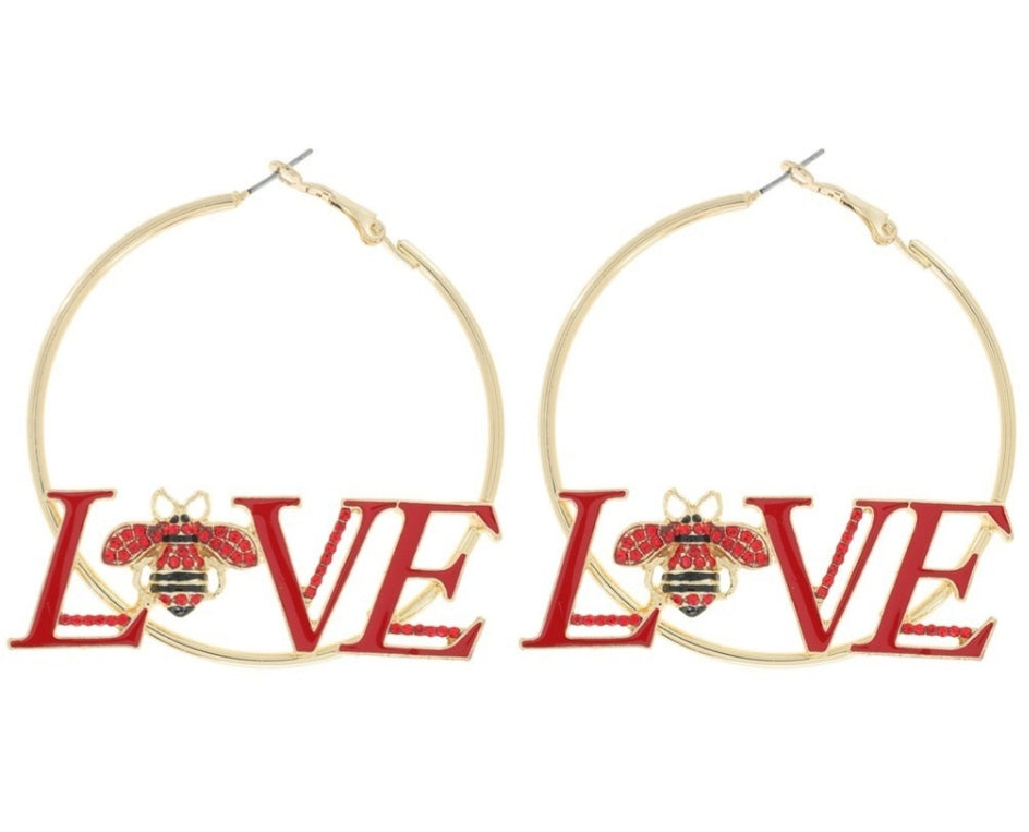 Heart-shaped earrings