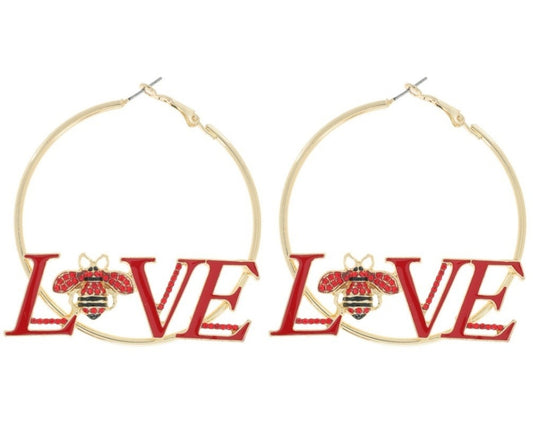 Heart-shaped earrings
