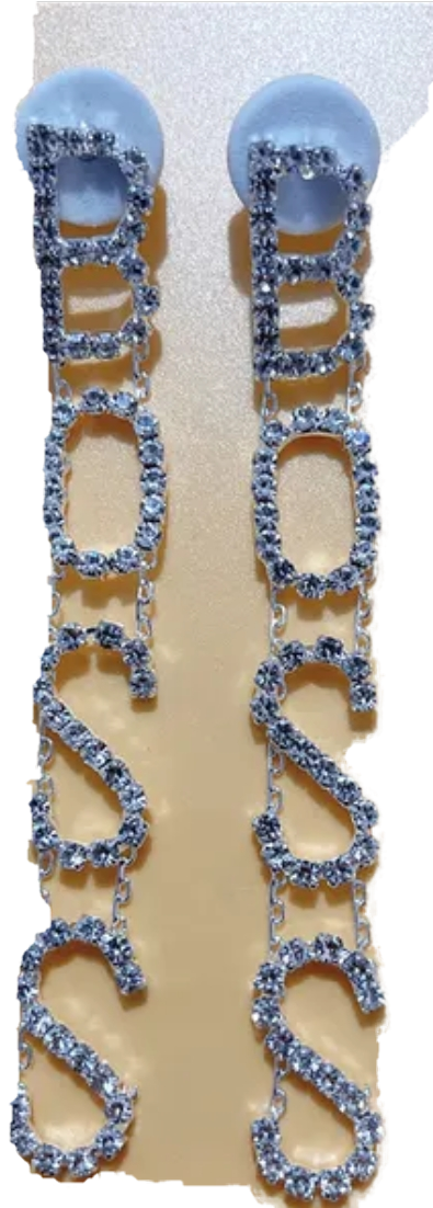 Rhinestone earrings