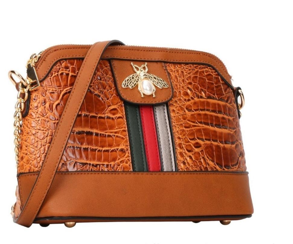 Alligator pattern bag