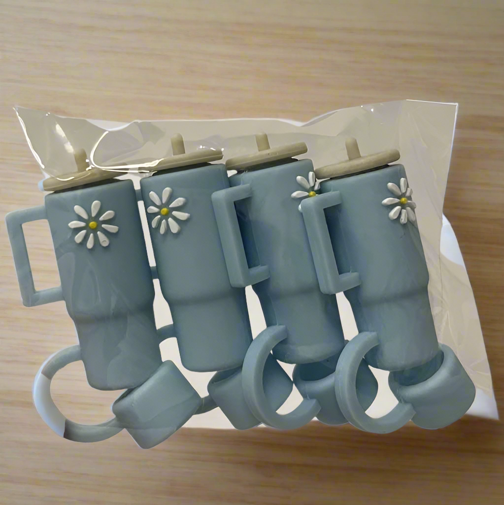 Drink straw covers