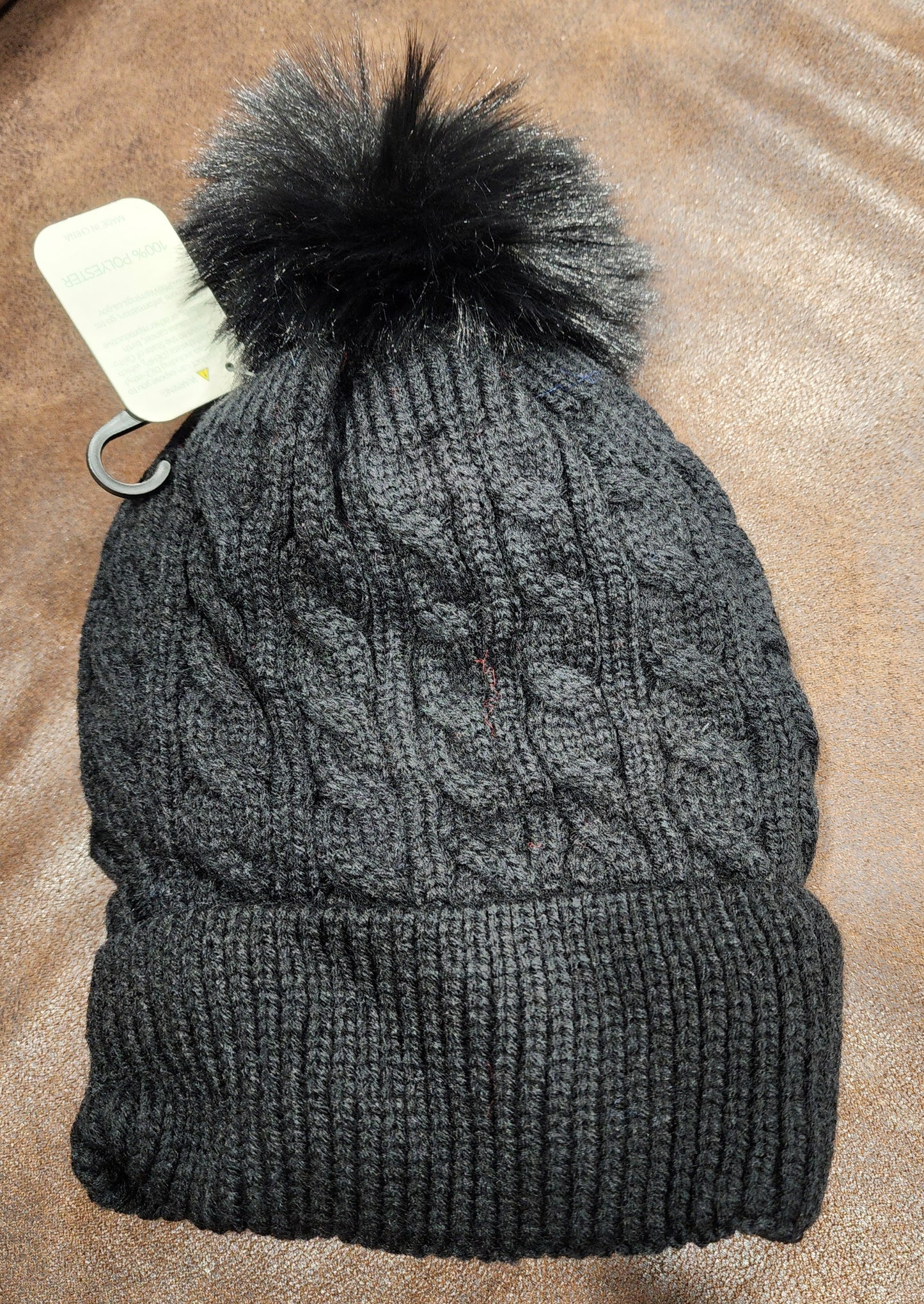 SOLID COLOR WINTER KNITTED KIDS HAT