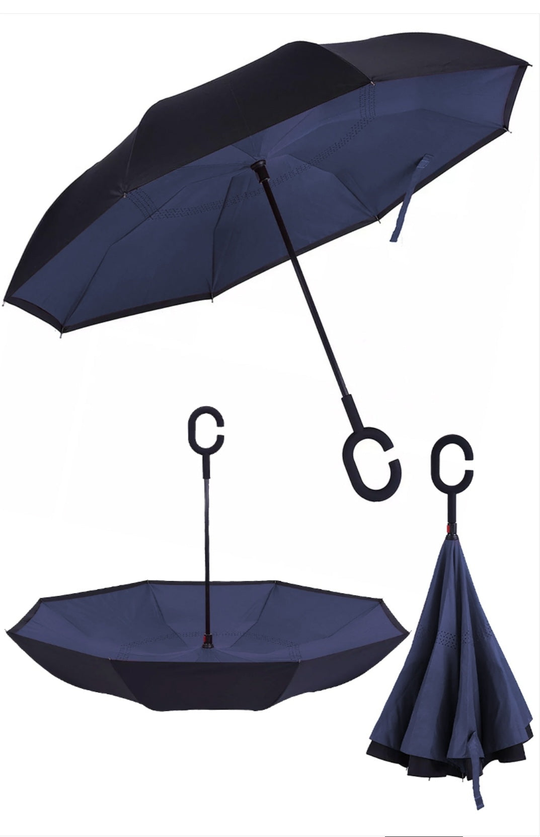 Inside-Out Double Canopy Umbrella