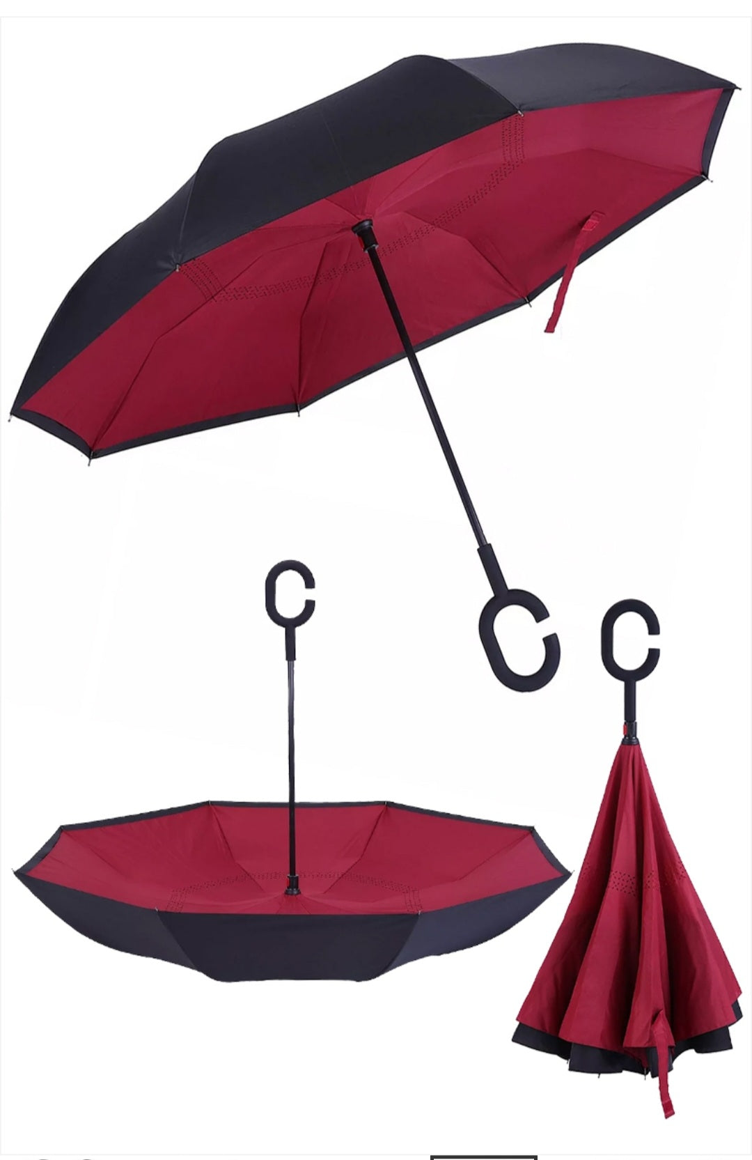 Inside-Out Double Canopy Umbrella