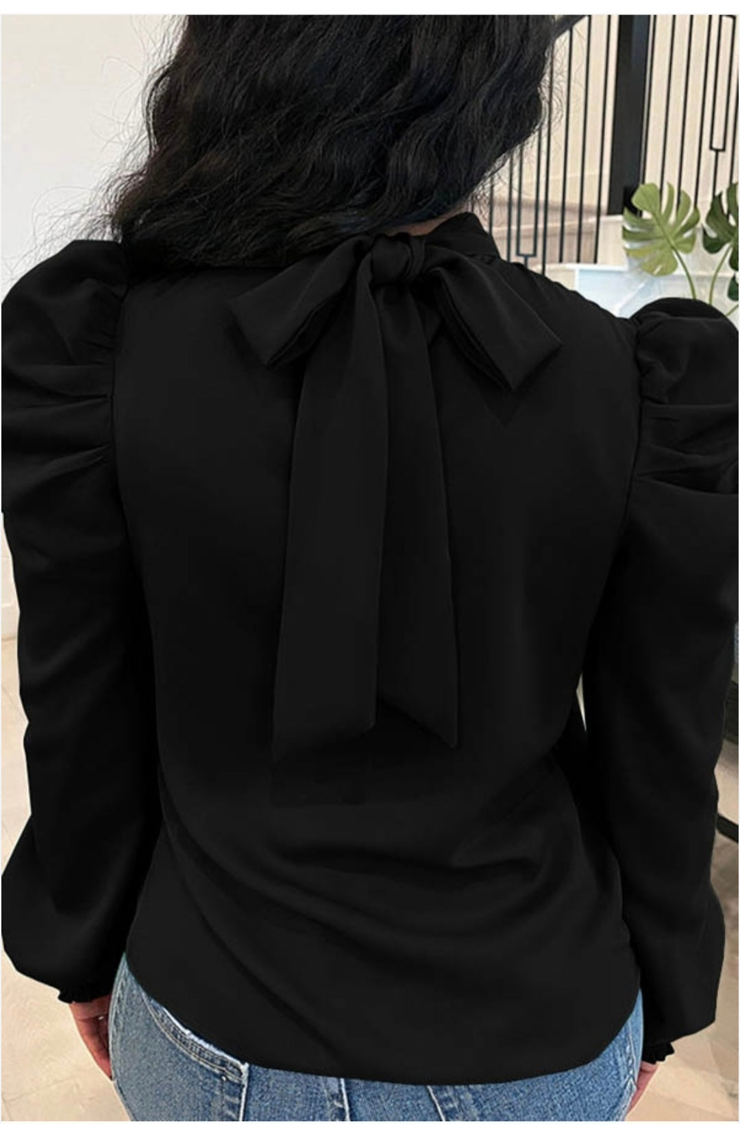 Long Sleeve Solid Top with Back Drawstring - Comfortable, Stylish, and Adjustable Fit