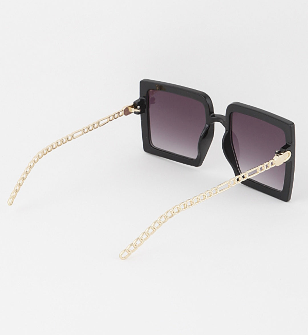 Boxy Link Chain Sunglasses