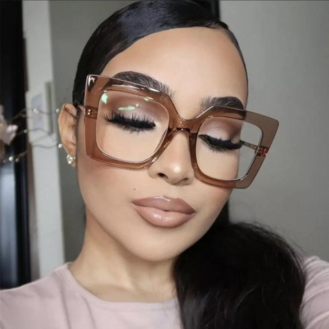 Maria's Vintage Square Oversize Glasses