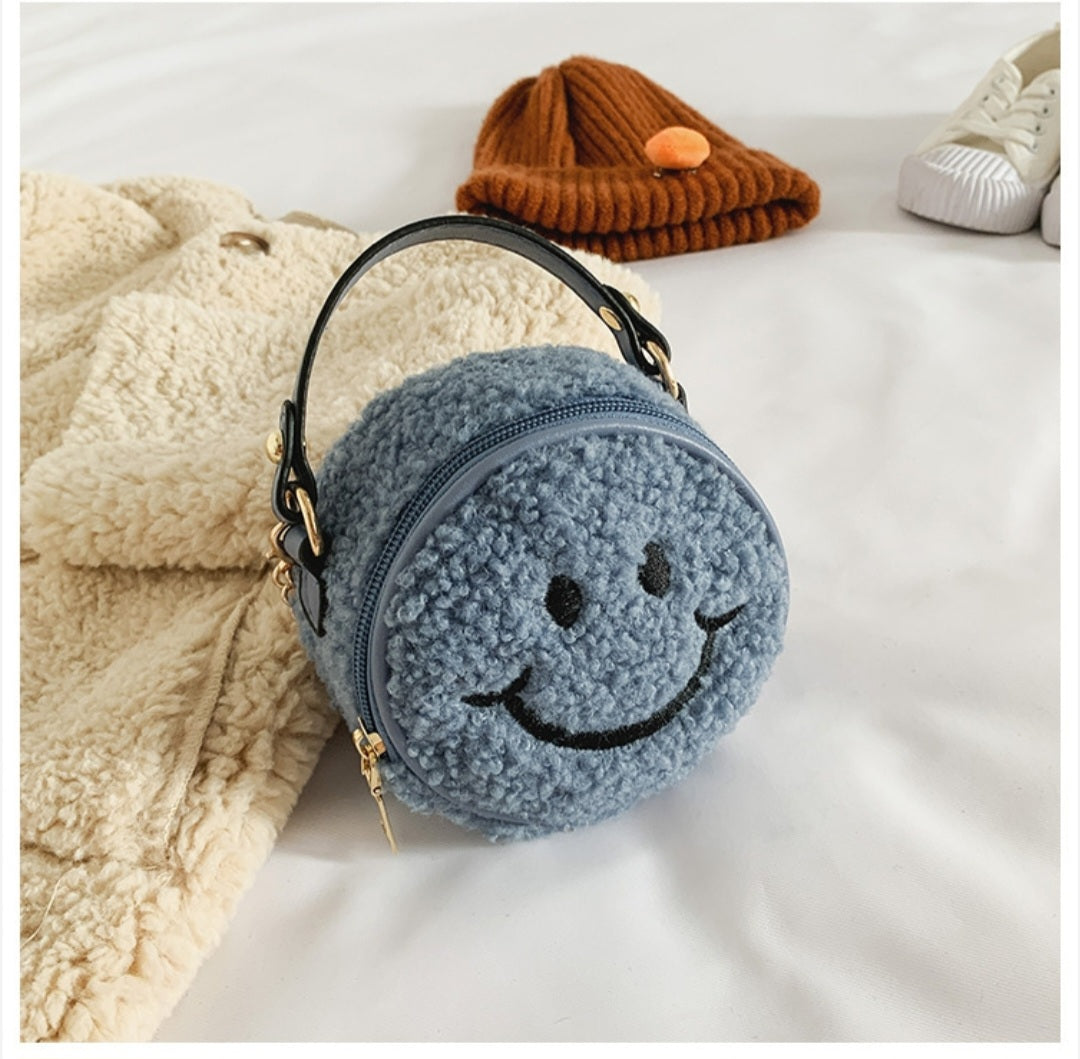 Smiley Face Sherpa handbag