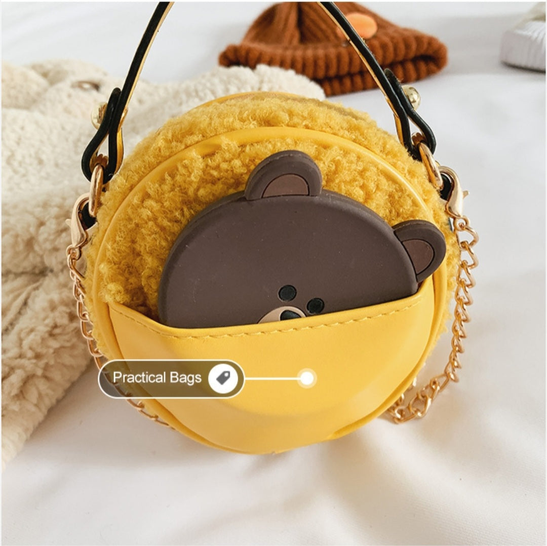 Smiley Face Sherpa handbag