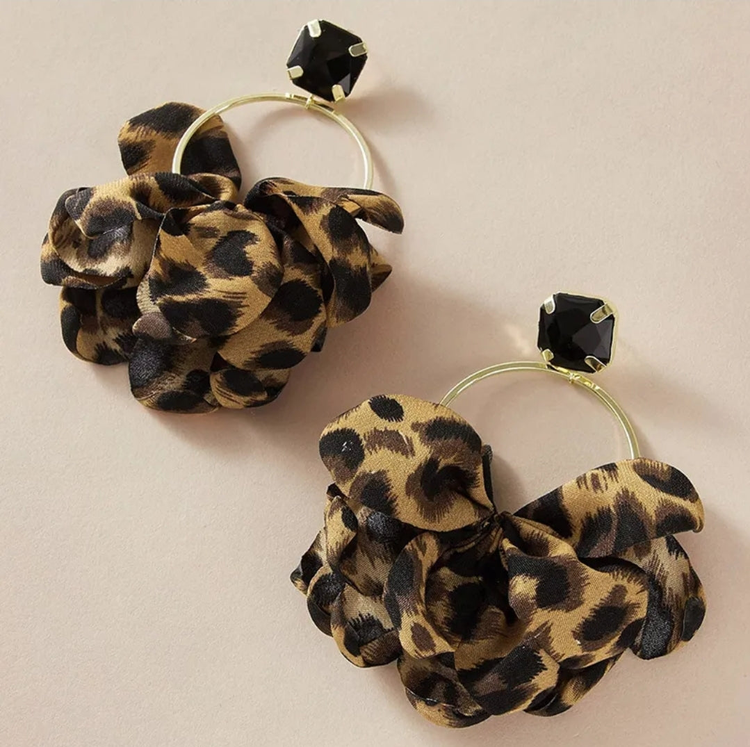 Leopard earrings