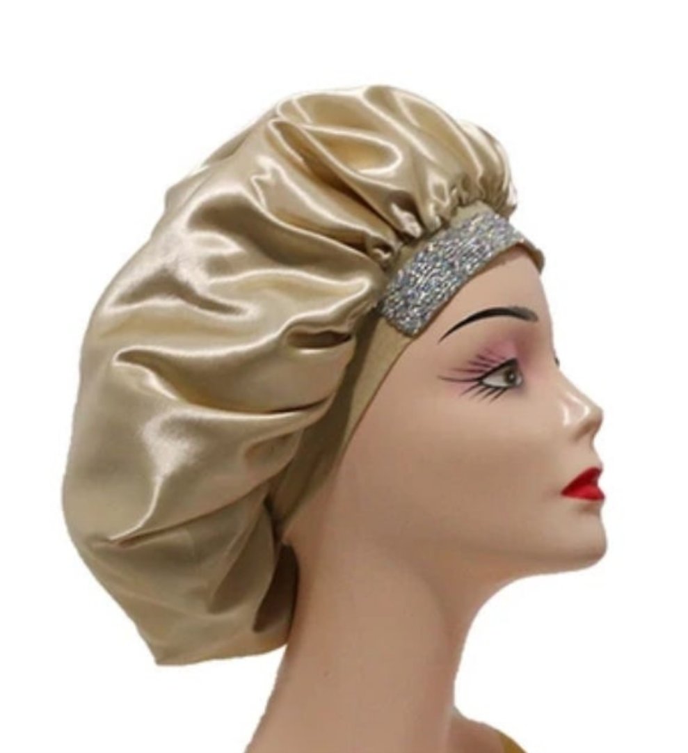 Bedazzled Hair Bonnets